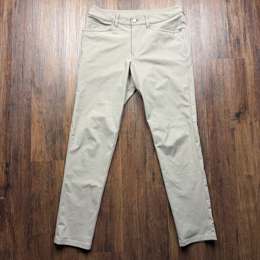 Lululemon Commission Slim Fit Pant Men's Size 30 Olive Green Casual Commuter